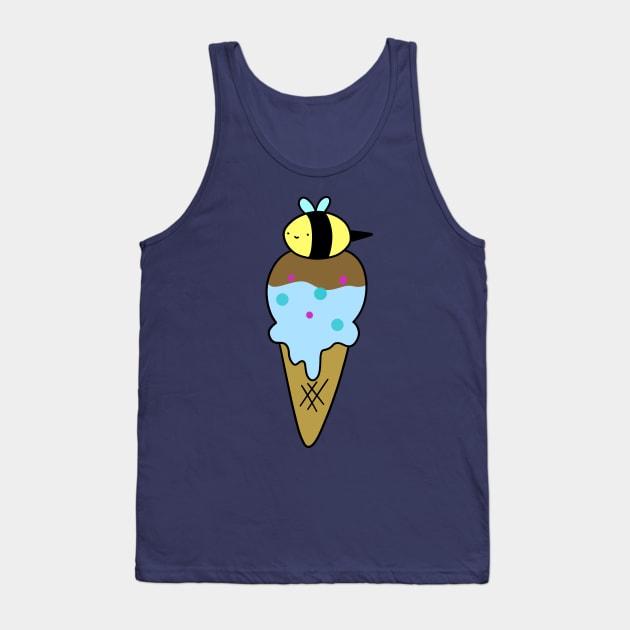 Bumblebee Icecream Cone Tank Top by saradaboru